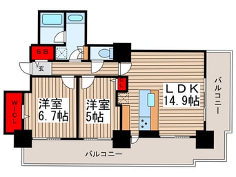 間取図 ﾛｲﾔﾙﾊﾟｰｸｽﾀﾜｰ南千住