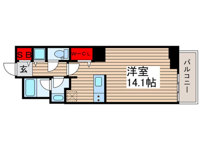 間取図 ﾛｲﾔﾙﾊﾟｰｸｽﾀﾜｰ南千住