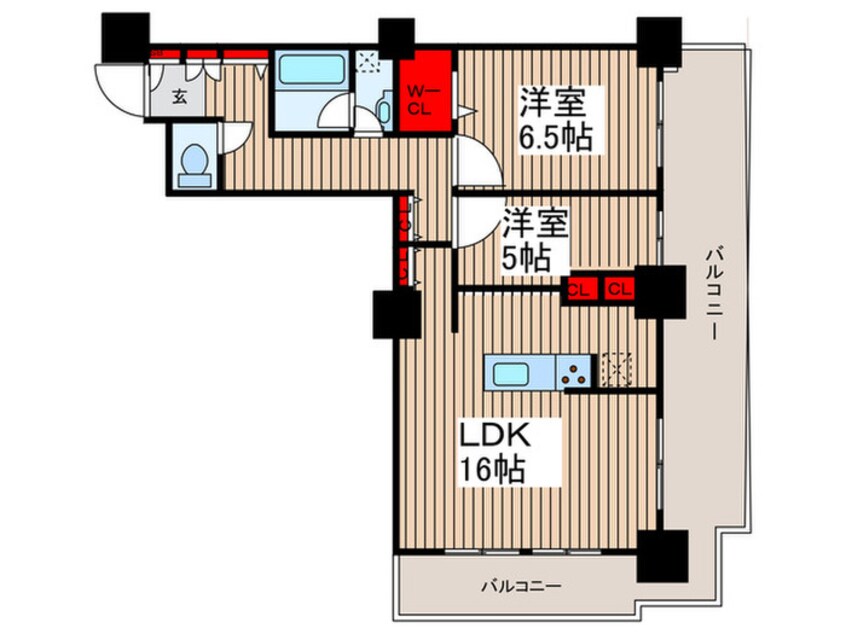 間取図 ﾛｲﾔﾙﾊﾟｰｸｽﾀﾜｰ南千住