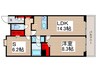 ﾛｲﾔﾙﾊﾟｰｸｽﾀﾜｰ南千住 1LDK+Sの間取り