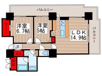 間取図 ﾛｲﾔﾙﾊﾟｰｸｽﾀﾜｰ南千住