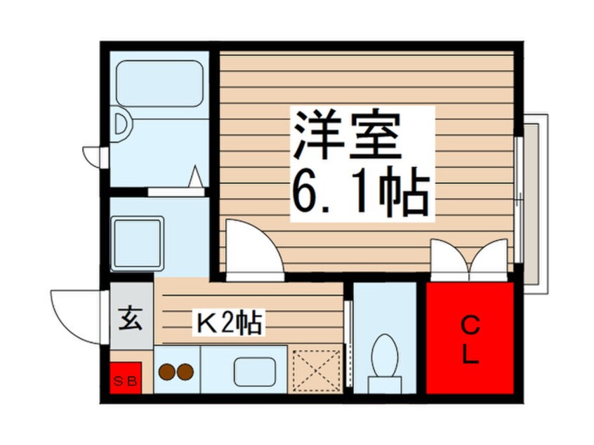 間取図 エスト－ルⅡ