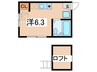 ウインズＫＡＮＤＡＩＪＩ　Ａ棟 1Rの間取り