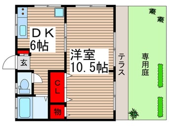 間取図 リバ－サイドハイツ２号館