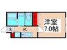 LANDS梅島 1Kの間取り