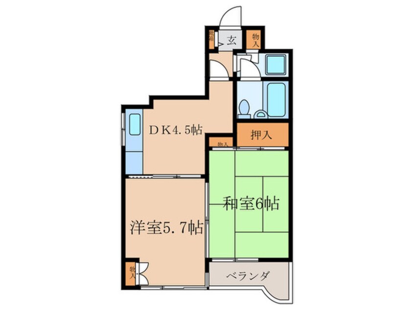 間取図 ラポールヤマミツ