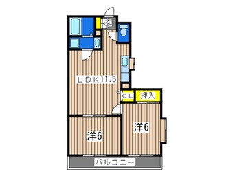 間取図 パレス木の間