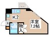 エステートピアＪＵＮＥ 1Kの間取り