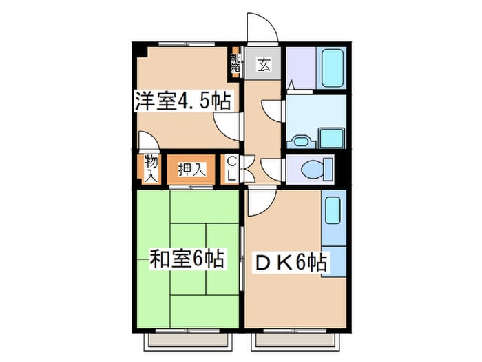 間取り図 ラ メ－ゾン デ フル－ル