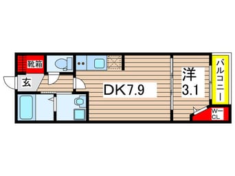 間取図 セミカ千葉寺