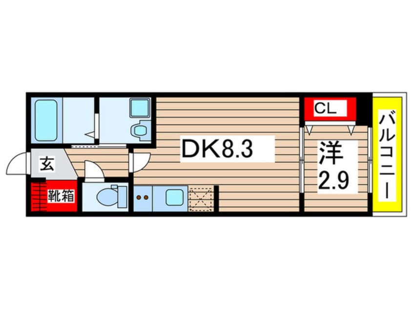 間取図 セミカ千葉寺