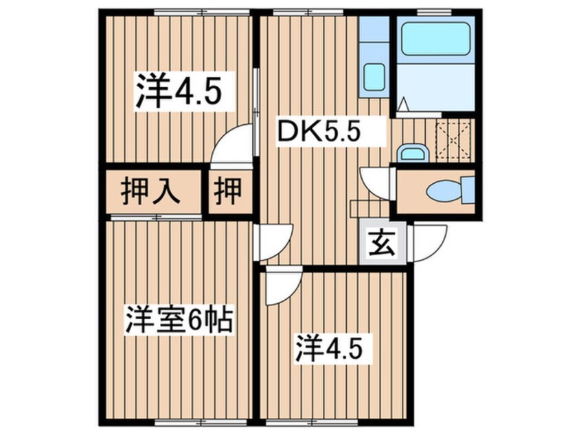 間取図 カ－サ  ペガサス