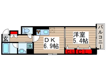 間取図 レスポワール　エフ