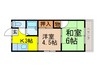 大泉パールハイツ 2Kの間取り