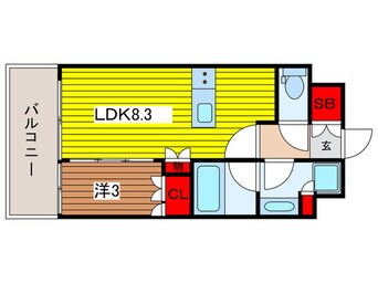 間取図 仮）ドゥーエ大宮Ⅱ