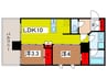 ドゥーエ大宮Ⅱ 2LDKの間取り