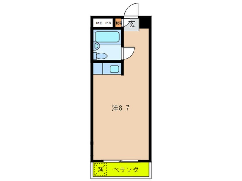 間取図 AMSﾏﾝｼｮﾝ祐天寺