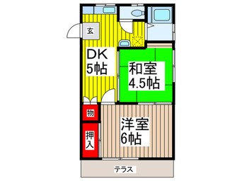 間取図 白石ハイツＤ