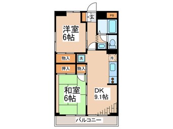 間取図 ドミール千代田