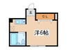 サンコート清水ヶ丘 1Rの間取り