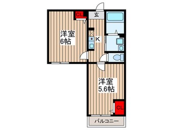 間取図 ラウレア北越谷