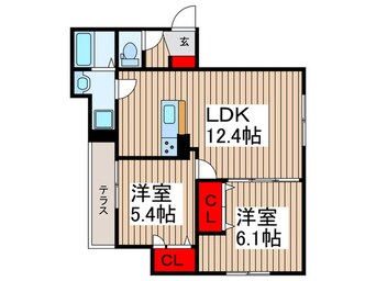 間取図 グラナーデ南花畑