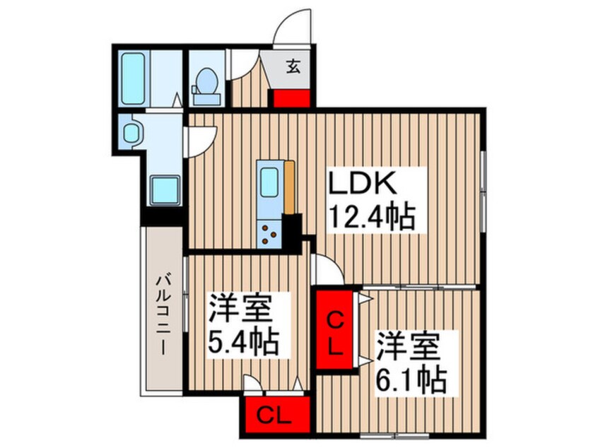 間取図 グラナーデ南花畑