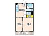 大谷マンション 2DKの間取り
