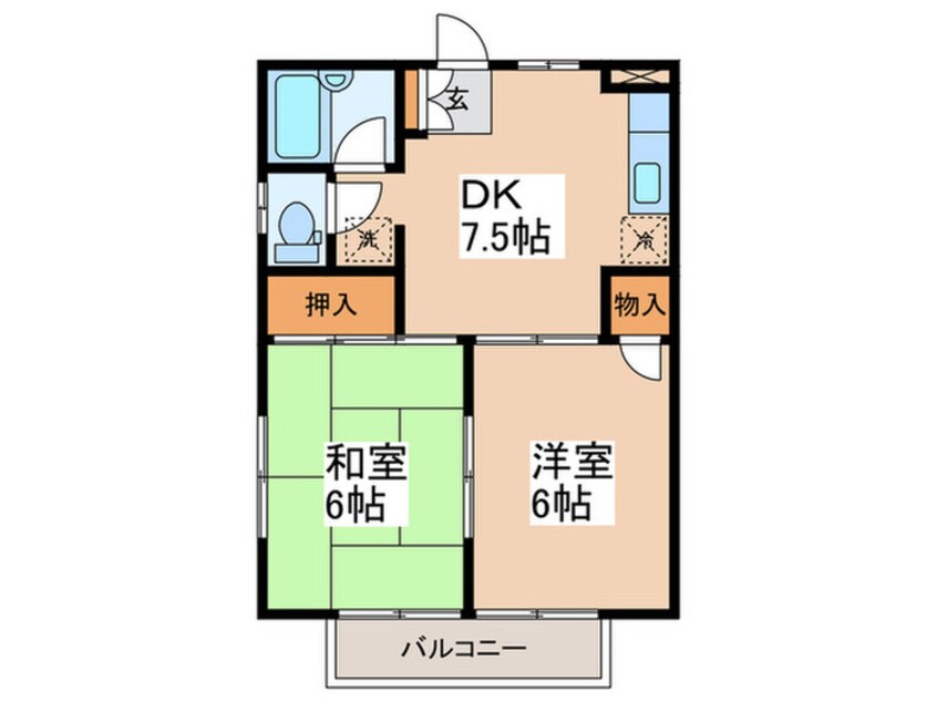 間取図 ヒルトップテラスＡ棟