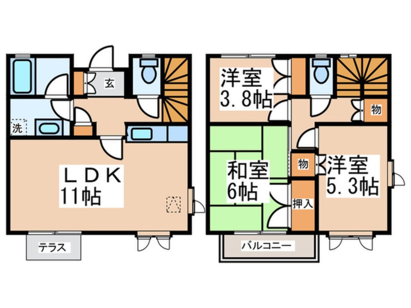 間取図 ガ－デンホ－ムズＥ