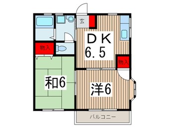 間取図 ドミール田中