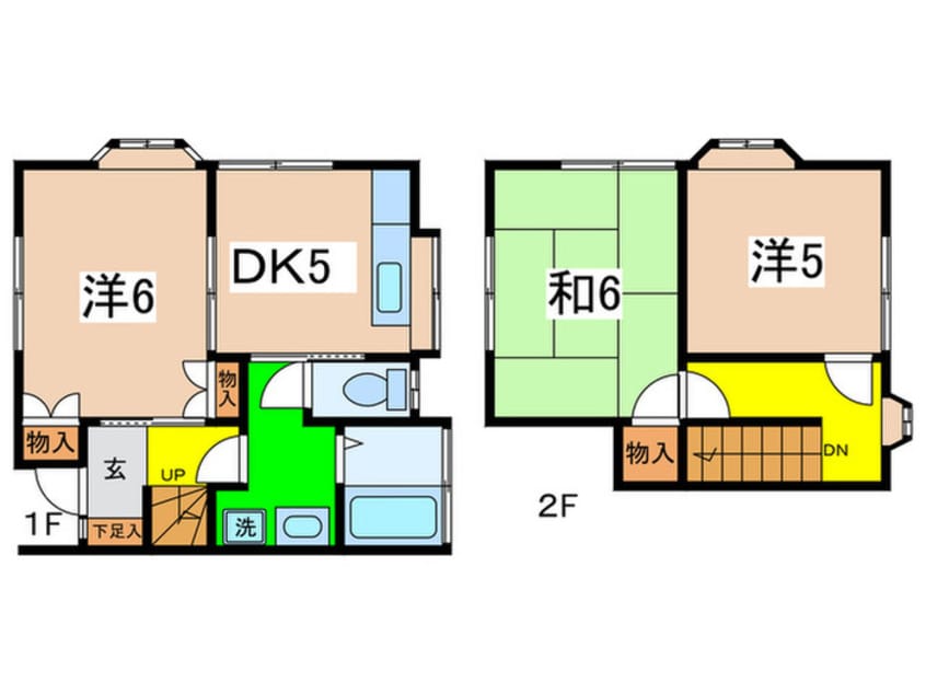 間取図 中沢町テラスハウスD棟