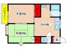 ホワイトハイツ 2DKの間取り