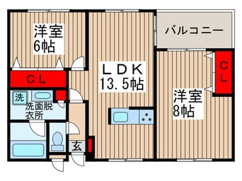 間取図 メイクス　D棟