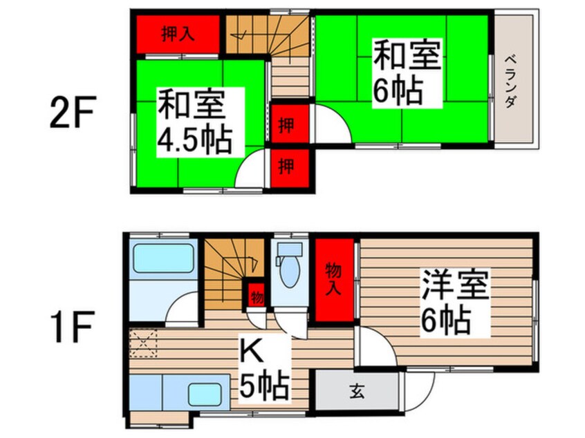間取図 本北方戸建て
