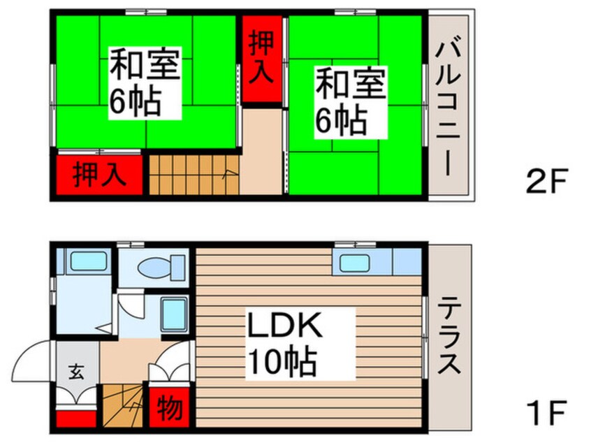 間取図 テラスリーズンD