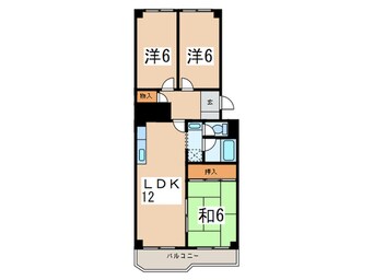 間取図 ドルフ青葉台３号棟(508)