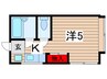 西千葉ハイリビング参番館 1Kの間取り