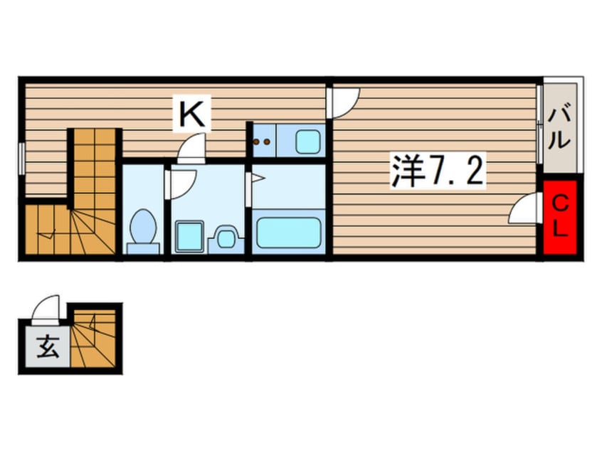間取図 サンドエル天台