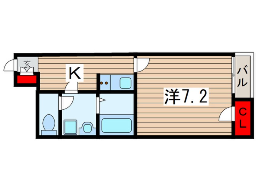 間取図 サンドエル天台