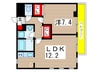 MーSQUARE 1LDKの間取り