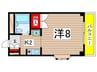 リバーサイド多摩川 1Kの間取り