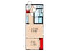 ウェルスクエアイズム高円寺 1LDKの間取り