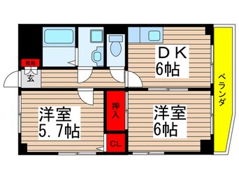 間取図 ハイツ東菅野