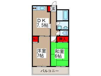 間取図 ハイツカタノ