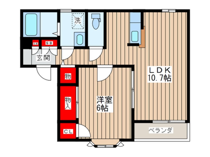 間取図 ア・ネスタＢ棟