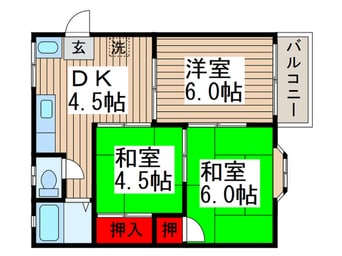 間取図 グローリーハイツ