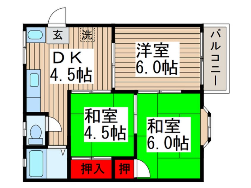 間取図 グローリーハイツ
