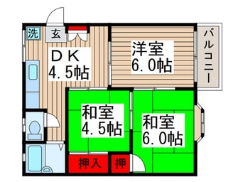 間取図 グローリーハイツ