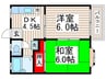 グローリーハイツ 2DKの間取り